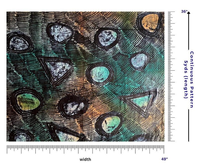 Luxury African Bazin Riche & Batik Adire – 5 Yards Fabric - Etsy