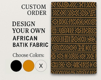 Custom African Batik Fabric: Hand-Dyed Design, Made in Nigeria