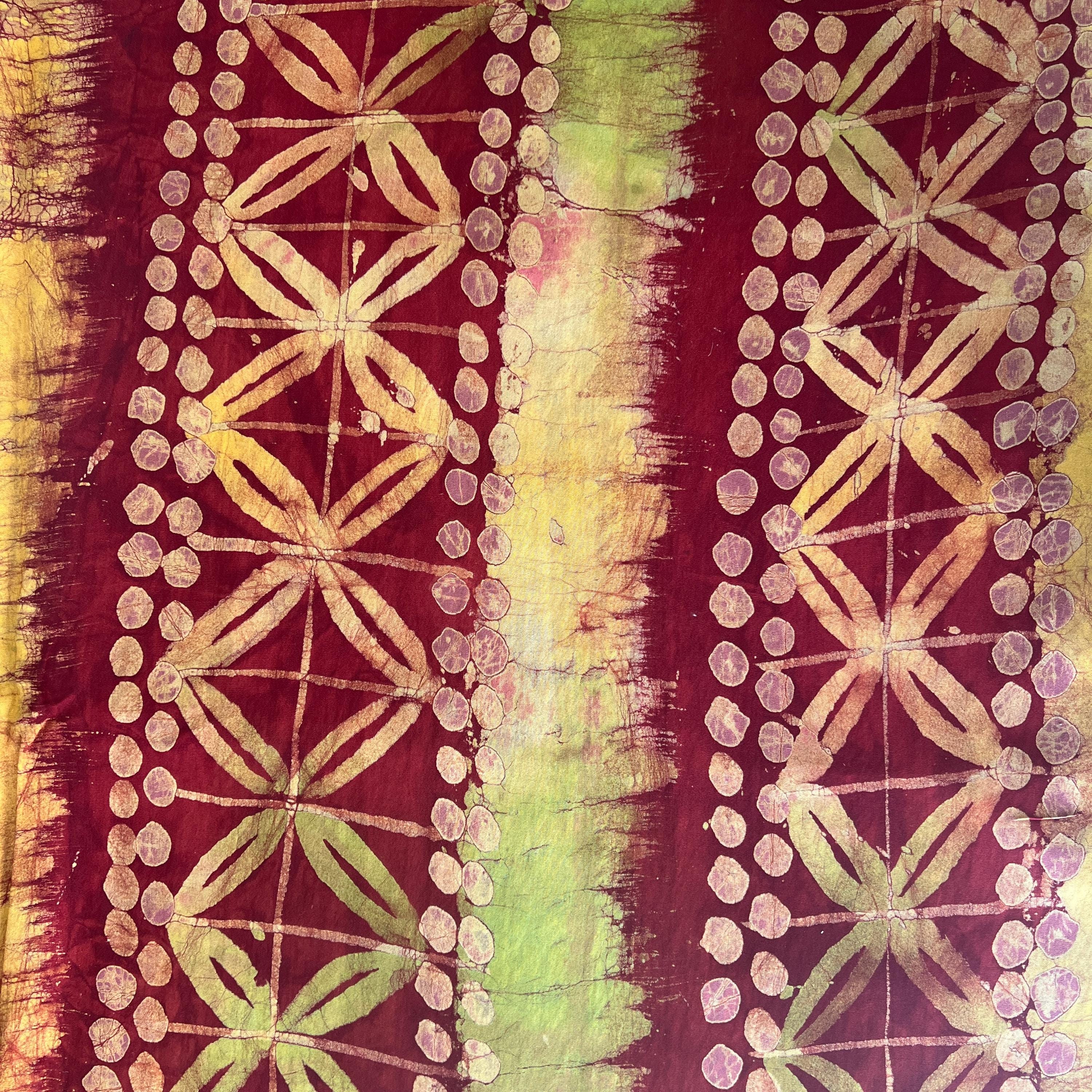 Handmade Batik Adire African Cotton Fabric: Tie-dye Print, 5 Yards - Etsy