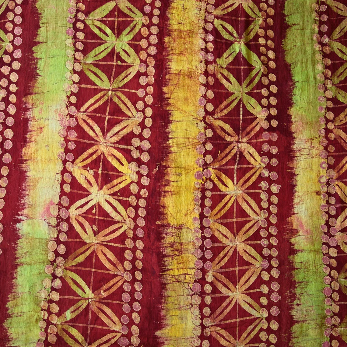 Handmade Batik Adire African Cotton Fabric: Tie-dye Print, 5 Yards - Etsy
