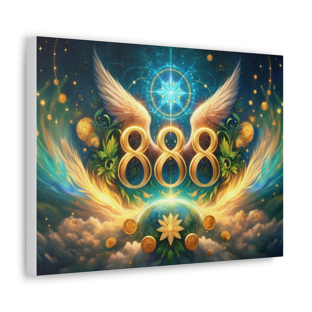 Inspirational Canvas Gallery Wraps Featuring 888 and Winged Design ...