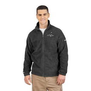 UFO Mountain Patch Hiking Columbia Fleece Jacket (Embroidery)