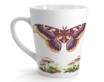 Motte und Pilze Cottagecore Teetasse Latte Becher