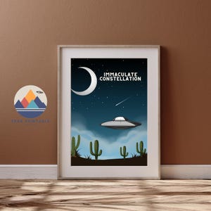 Immaculate Constellation- UFO Poster- UAP Catastrophic Disclosure- Flying Saucer in the Desert- Roswell New Mexico- Area 51 Printable Art