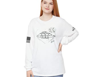 Bob Lazar Signiertes Original UFO "Sports Model" Age of Disclosure Vaterländisches T-Shirt