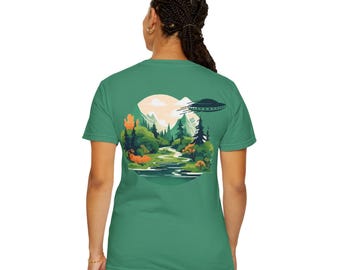 Alien UFO Grafik-T-Shirt von Age of Disclosure