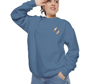 Schlichtes, gemütliches, süßes Fluss Otter-Vintage besticktes Sweatshirt