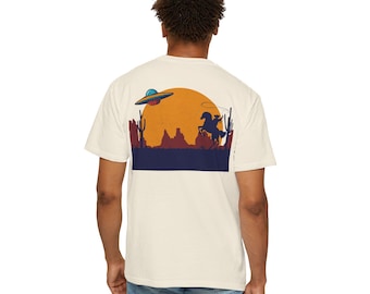 Retro UFO Space Cowboy T-Shirt