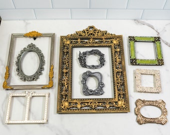 Salvaged Frame Lot | Vintage Metal Frames | No Glass or Backing