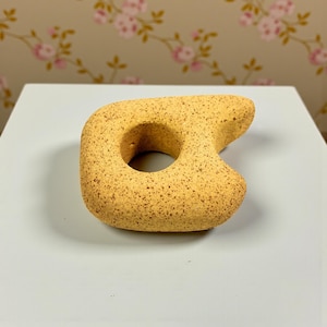 Naturally Tumbled Beach Brick Sculpture Organic Coastal Paperweight