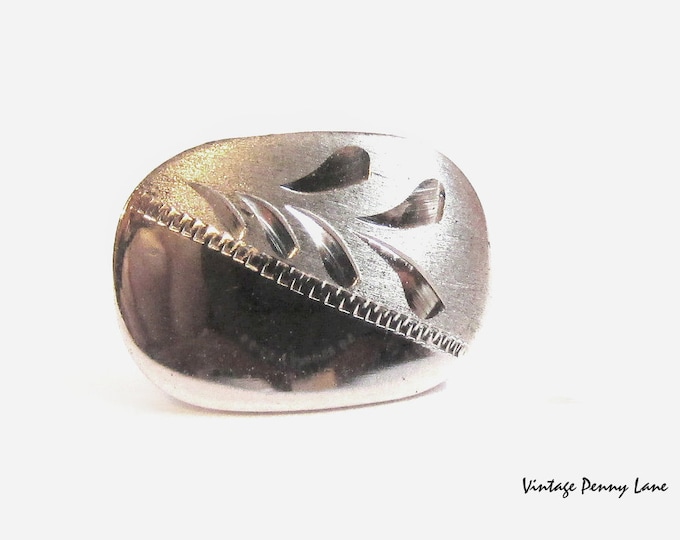 personalised silver tie pin