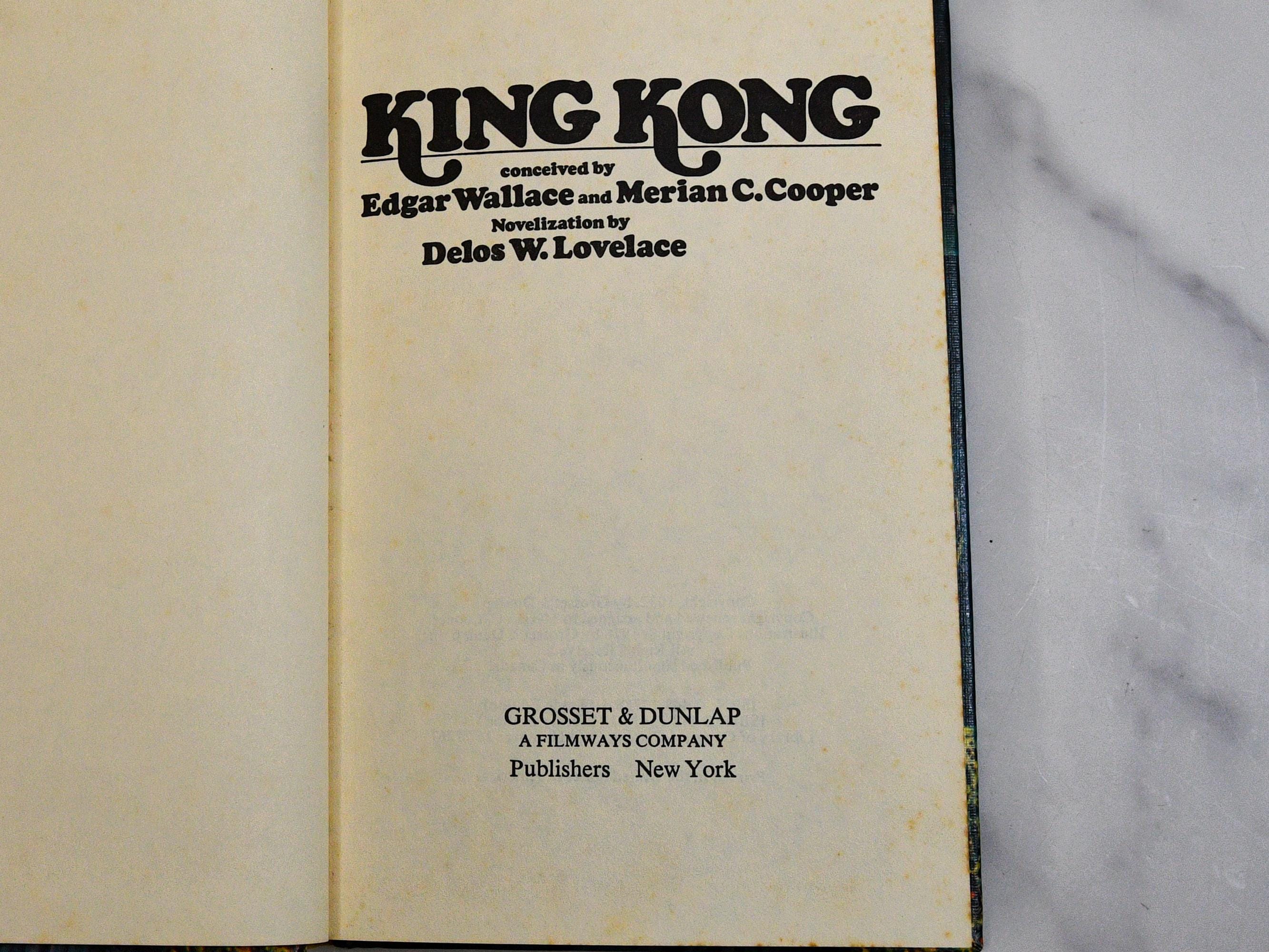 King Kong Vintage Hardcover Book – 1976 Grosset & Dunlap