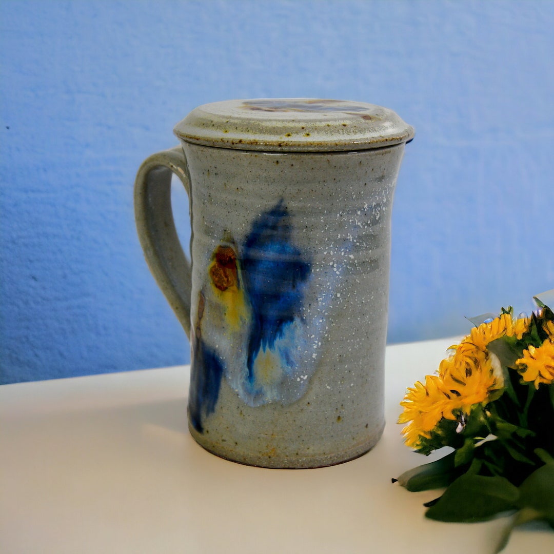 Handmade Stoneware Mug With Lid St. Jacob's Ontario Studoio Pottery ...