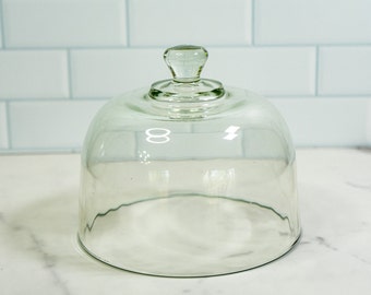 Vintage Glass Cloche Display Dome Bell Jar | Terrarium | Plant Cloche | Air Plant Cloche Fairy Garden