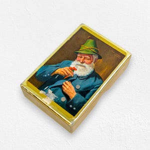 Cartes à jouer vintage Duratone plastifiées, gentleman allemand