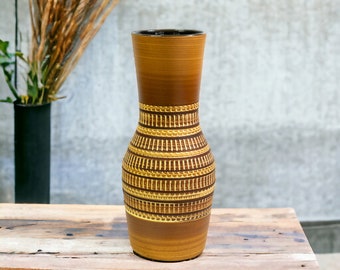 Vintage Germany Dumbler And Breiden Pottery Vase | Mid Century Modern Boho Decor