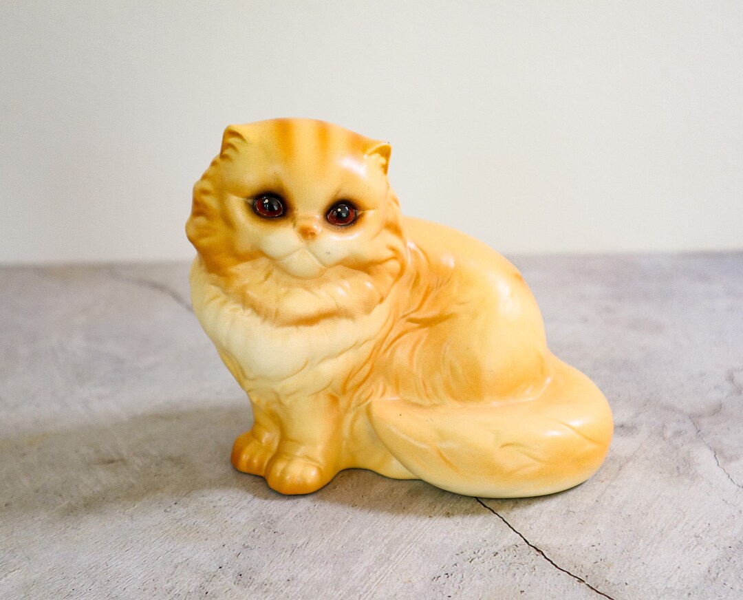 Goebel Ginger Cat Figurine German Ceramic Cat Etsy