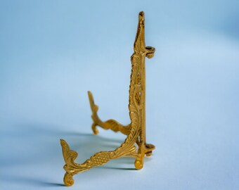 Mini Folding Brass Easel | Picture Frame | Small Photograph or Art Stand