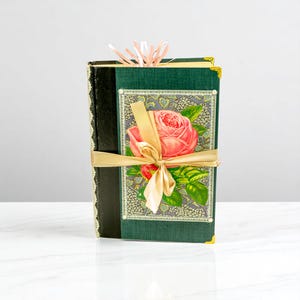 Heirloom of the Heart – Romantic Altered Book Journal with Ephemera & Vintage Florals