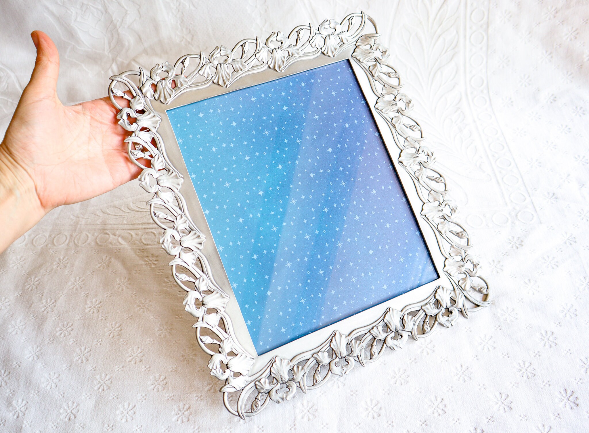 Pewter 8x10 Picture Frame Vintage Seagull Photo Frame Iris Etsy