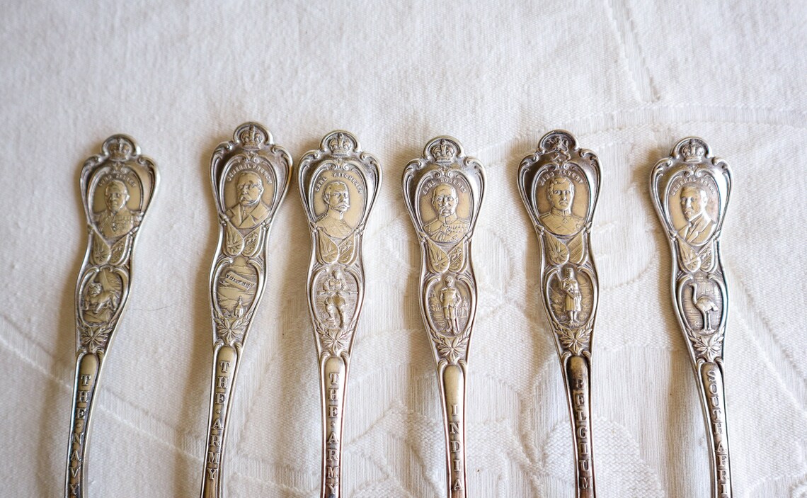 WW1 Silver Plated Military Spoons Antique Birks EPNS Spoons Etsy