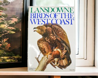 LANSDOWNE Birds of the West Coast 1976 | Vintage Hardcover Book with Color Illustrations