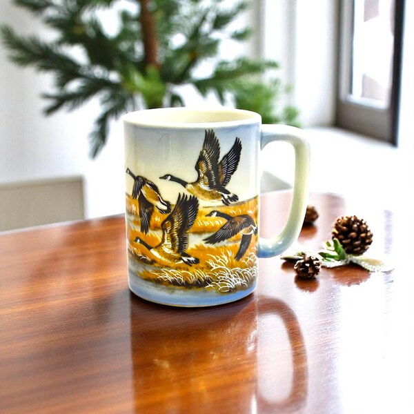 Vintage OTAGIRI Japan Canada Geese Nature Mug – Ceramic Stoneware Coffee Cup