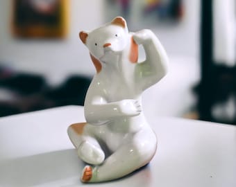 Ceramic Bear Figurine | Vintage Porcelain Polar Bear