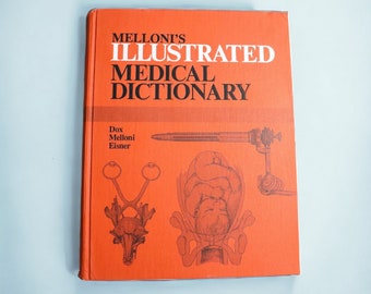 Melloni's Illustrated Medical Dictionary 1979 | Vintage Harcover Book