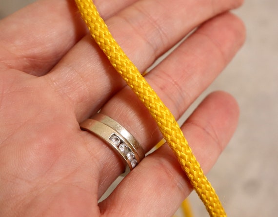 Vintage Masonic Bolo Tie | Yellow Cord | Metal En… - image 6