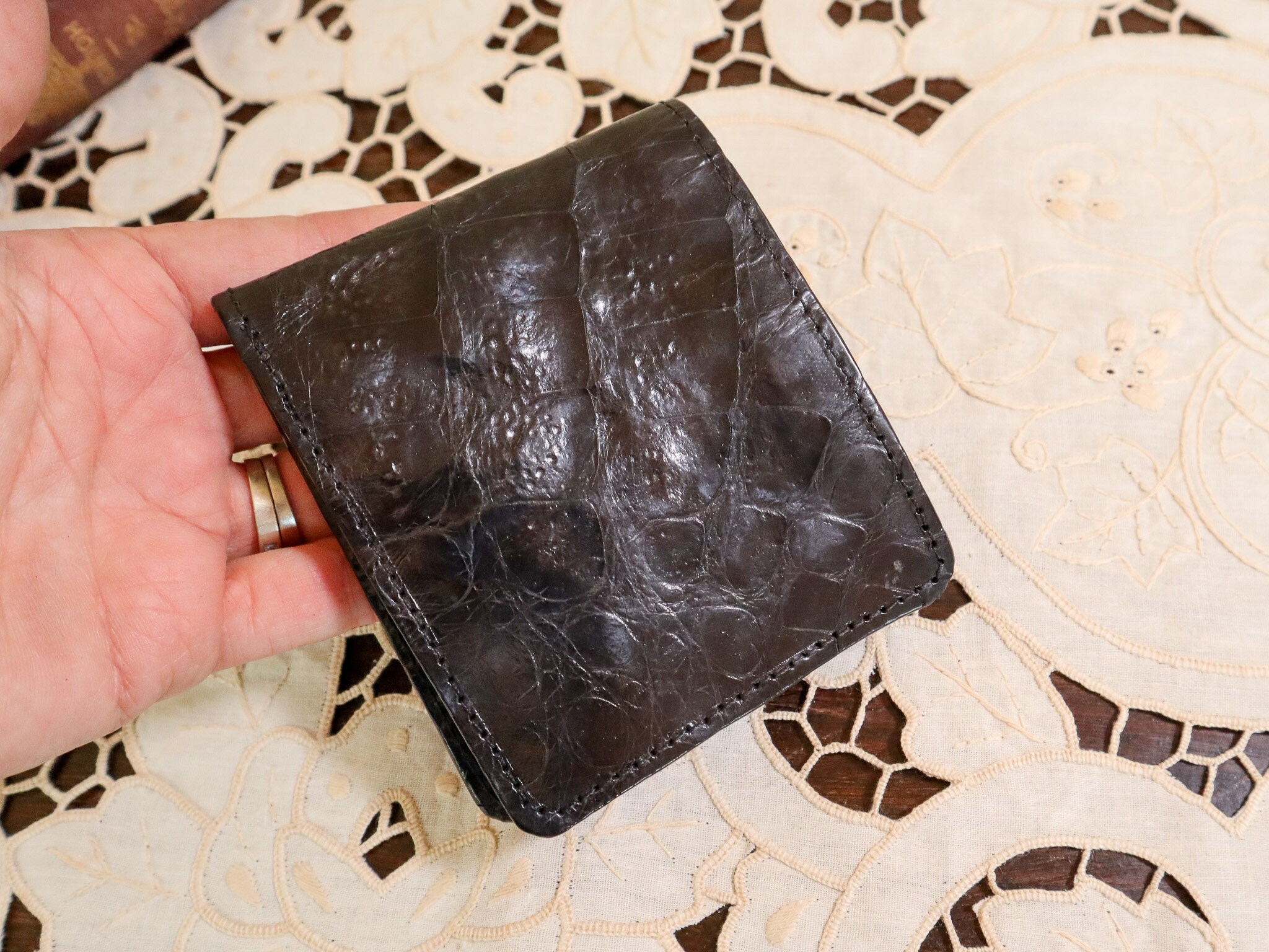 Wallet Men's Buy 1 Get 1 Genuine Alligator Leather Money Case