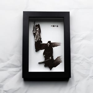 Vagabond Shadowbox Art - Anpassbare Kojiro vs Musashi 3-Schicht Laser Cut MDF Wanddekoration