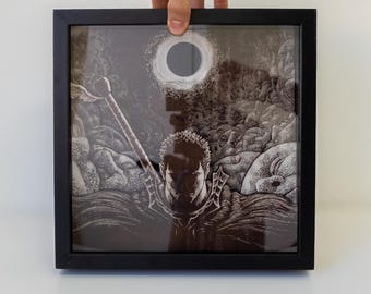 Berserk Guts Eclipse Wooden Panel – Laser Cut Manga Art
