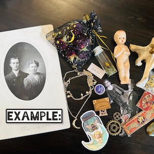 Antique and Oddity Mystery Box with Doll| Curio Bundle| Spooky Gift Box