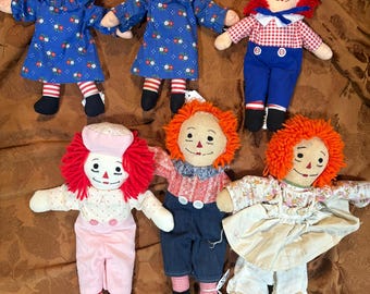 Raggedy Ann Dolls| Raggedy Andy| Annabelle