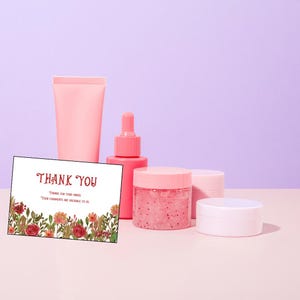 Print at Home Thanks Card ,Floral Thank You Card, Printable, PDF, PNG Digital Card , Thank You Card , Thanks Card, Pretty Thank You