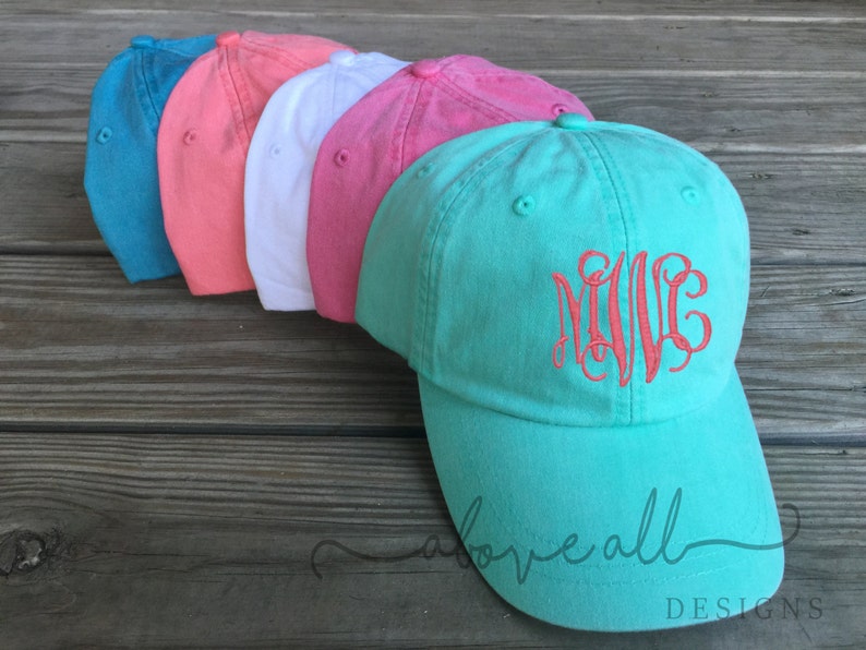 Monogrammed Baseball Hat Leather Strap Etsy