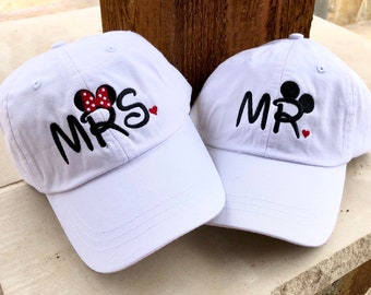 Mr Mrs Disney Hat - Etsy