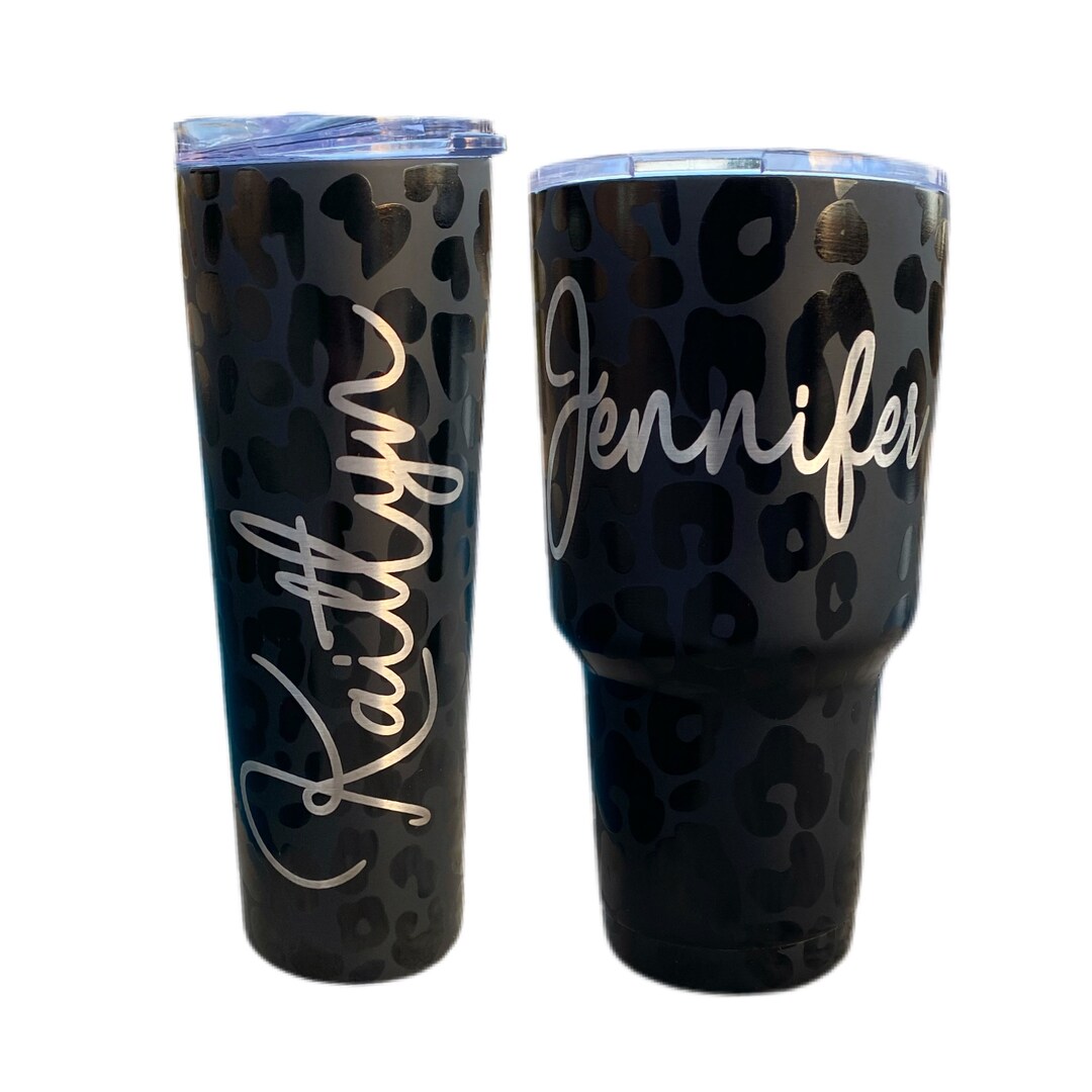 Leopard Engraved Tumbler main image 1