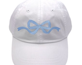 Bow Embroidered Hat