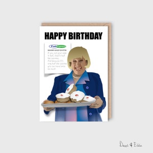 Carte drôle, carte d'anniversaire drôle, joyeux anniversaire Fat Fighters