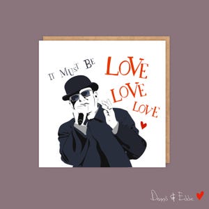 Carte d'anniversaire, carte d'amour pour les mélomanes, mari, femme, petite amie, petit ami - It Must Be Love, Tribute to Suggs, Madness