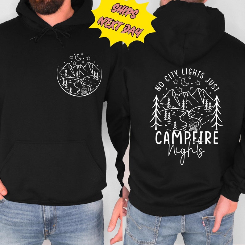 Camping Team Sweatshirt, Campfire Family Shirt, Fall Apparel Sweatshirt