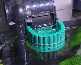 Aquarium HOB Filter Baffle — Fish Tank Flow Reducer & Water Diffuser — Gentle Flow for Betta — Bamboo Design