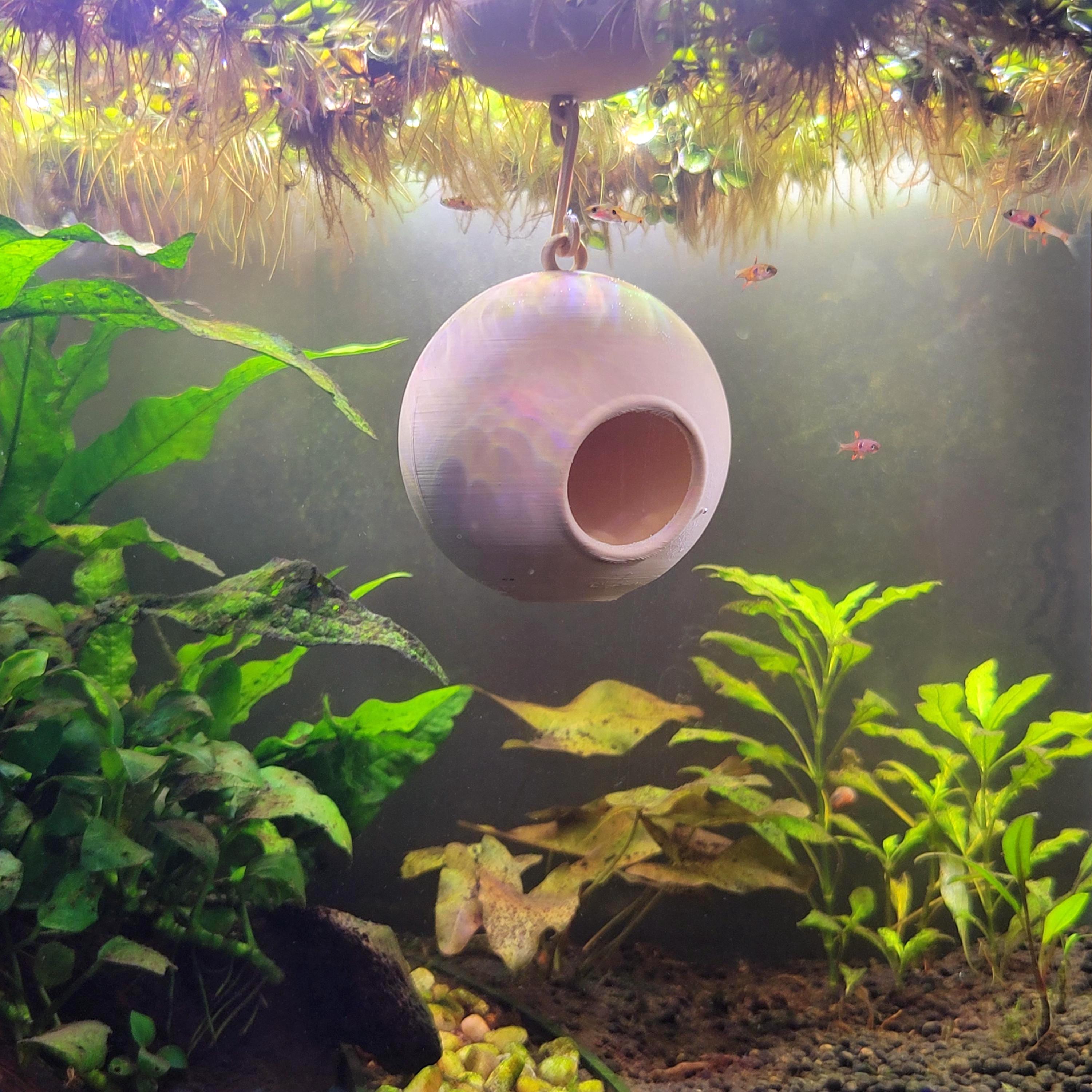 cheap betta fish accessories Oltraman Small Tank, Aquarium Tank Kit with LED Lighting, 0.6 Gallon Stackable Fighting Fish Tank Set, Fish Bowl for Turtle Reptile Shrimp Crab Insects as Decoration There are two including Floating Ball Hide - Aquarium