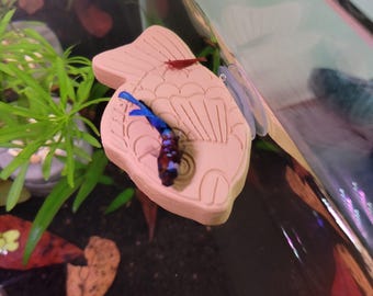 Betta Hammock Perch - Aquarium Fish Tank Resting Shelf - Taiyaki Fish Ledge Decor