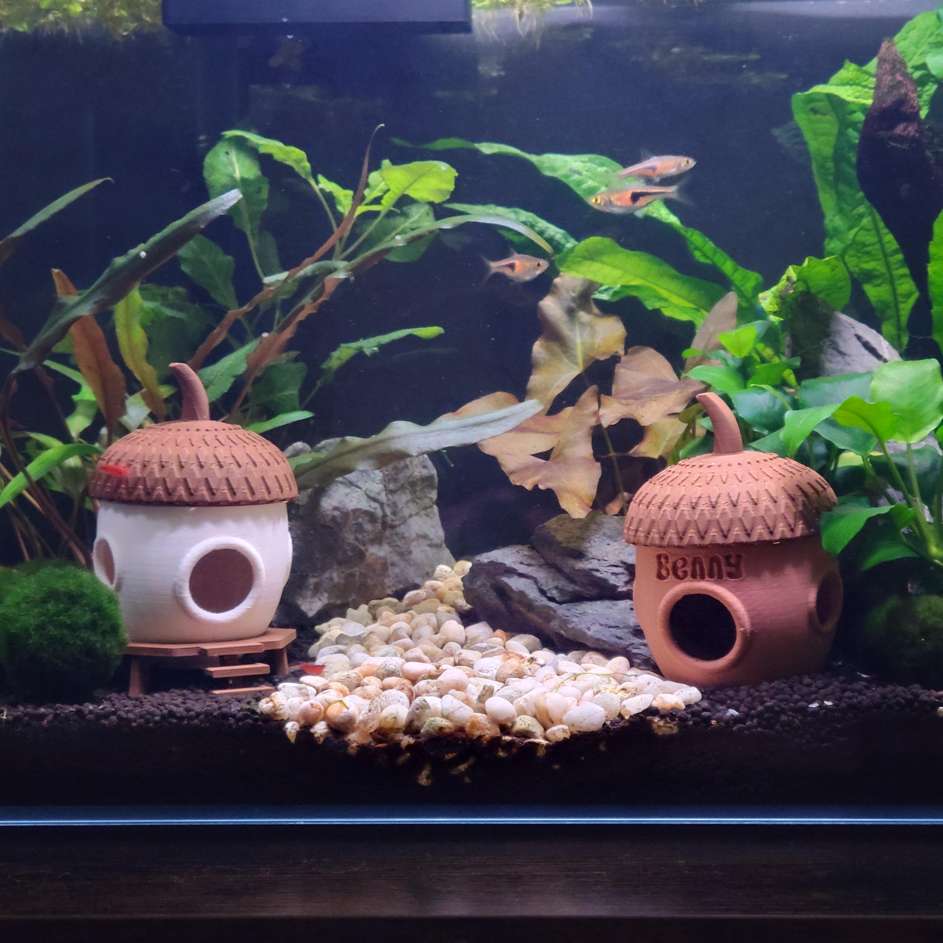 Aquarium Decoraties | Leuke Drijvende Visser Aquarium Decoratie