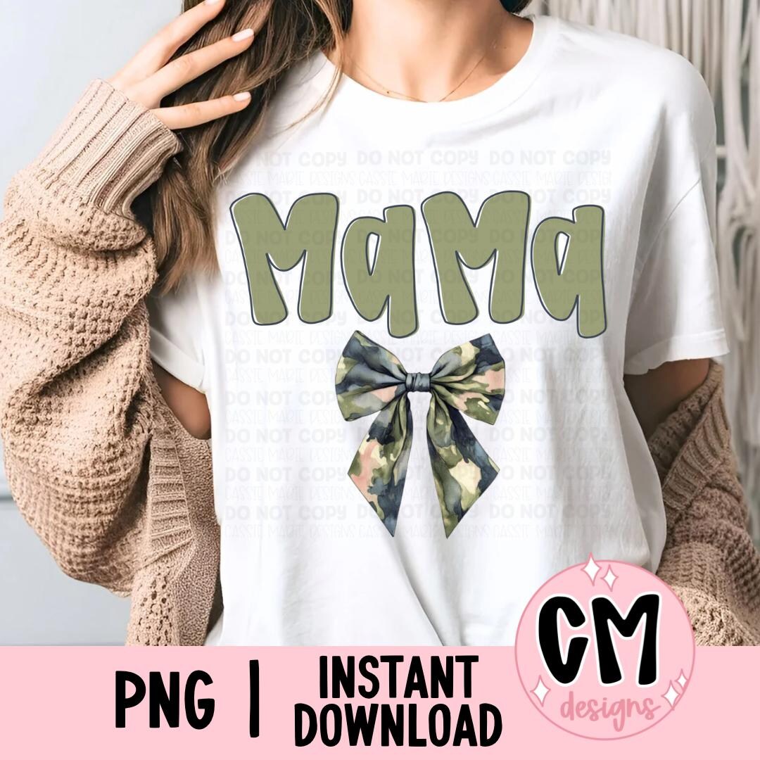 Hunting Mama Coquette Bow PNG | Camo Mama Png | Hunting Season Png ...