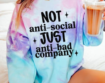 Nicht anti-sozial, nur Anti-Bad Company, witzig, sarkastisch, lustig, lustig, lustig, lustig, lustig, lustig, T-Shirt, lustig, lustig, lustig, lustig,