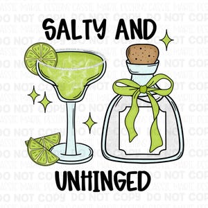 Salt och ohinged PNG | Margarita png | Rolig png | Ohinged png | Handritad png | Digital nedladdning bild 2